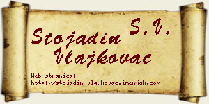 Stojadin Vlajkovac vizit kartica